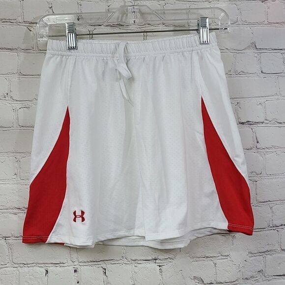 Under Armour Women's Athletic Skirt Red/White Nylon Mesh Tennis Golf Size SMALL - Picture 7 of 7